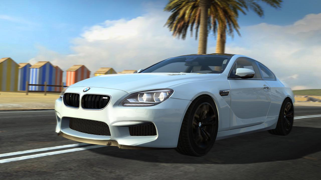 Zum Spielstart beinhaltet Gear Club Unlimited 30 original Fahrzeuge, weitere kommen per (kostenlosen) DLCs dazu. Mit dabei ist zum Beispiel der BMW M6.