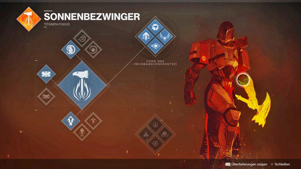 [13/10/2017] Destiny 2: Die Talente des Feuergeschmiedeten-Sonnenbezwingers