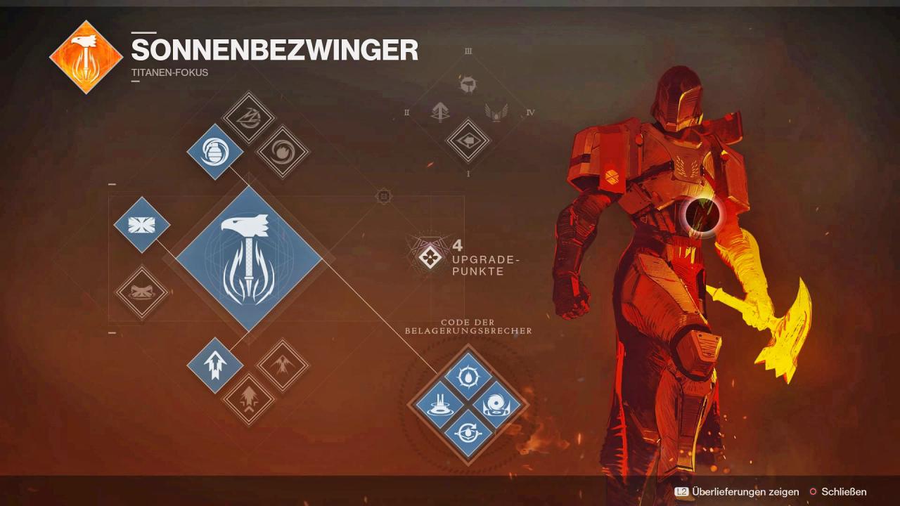 [13/10/2017] Destiny 2: Die Talente des Belagerungsbrecher-Sonnenbezwingers