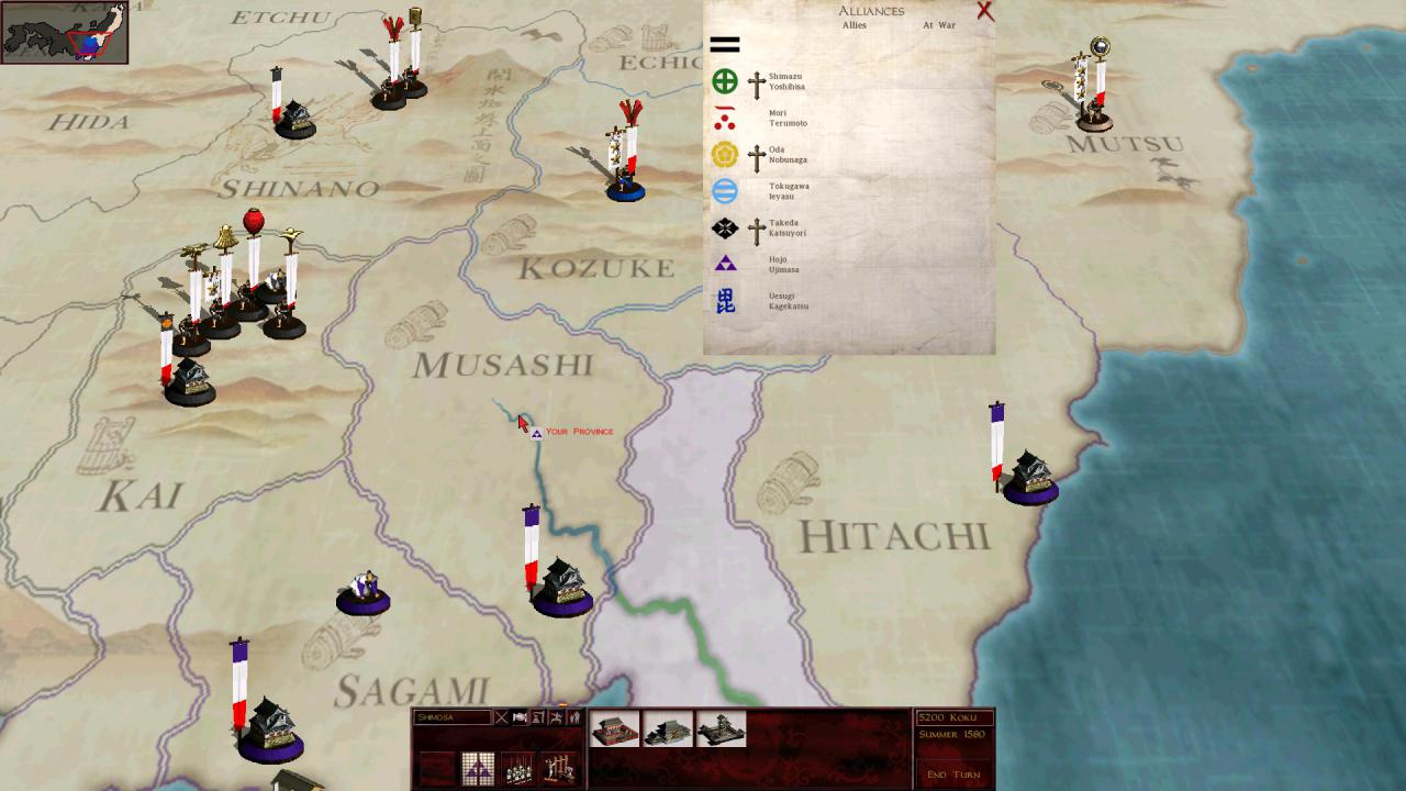 [17/11/2017] Shogun Total War (2000) vermischt motivierend Runden- und Echtzeitstrategie. Wer möchte, kann die Total-War-Titel mit komplett simulierten Kämpfen auch als reines Rundenstrategieerlebnis spielen.