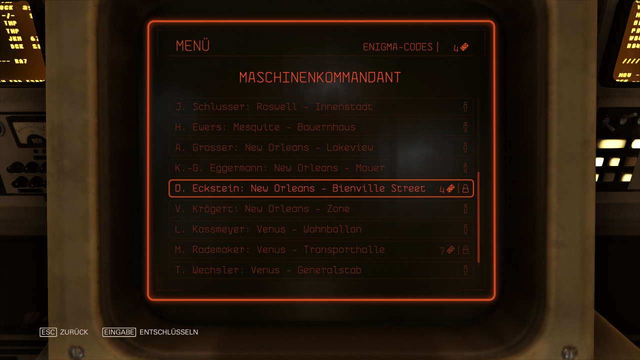 Die für die Kampfmods nötigen Karten schaltet ihr per Enigma-Minigame frei.