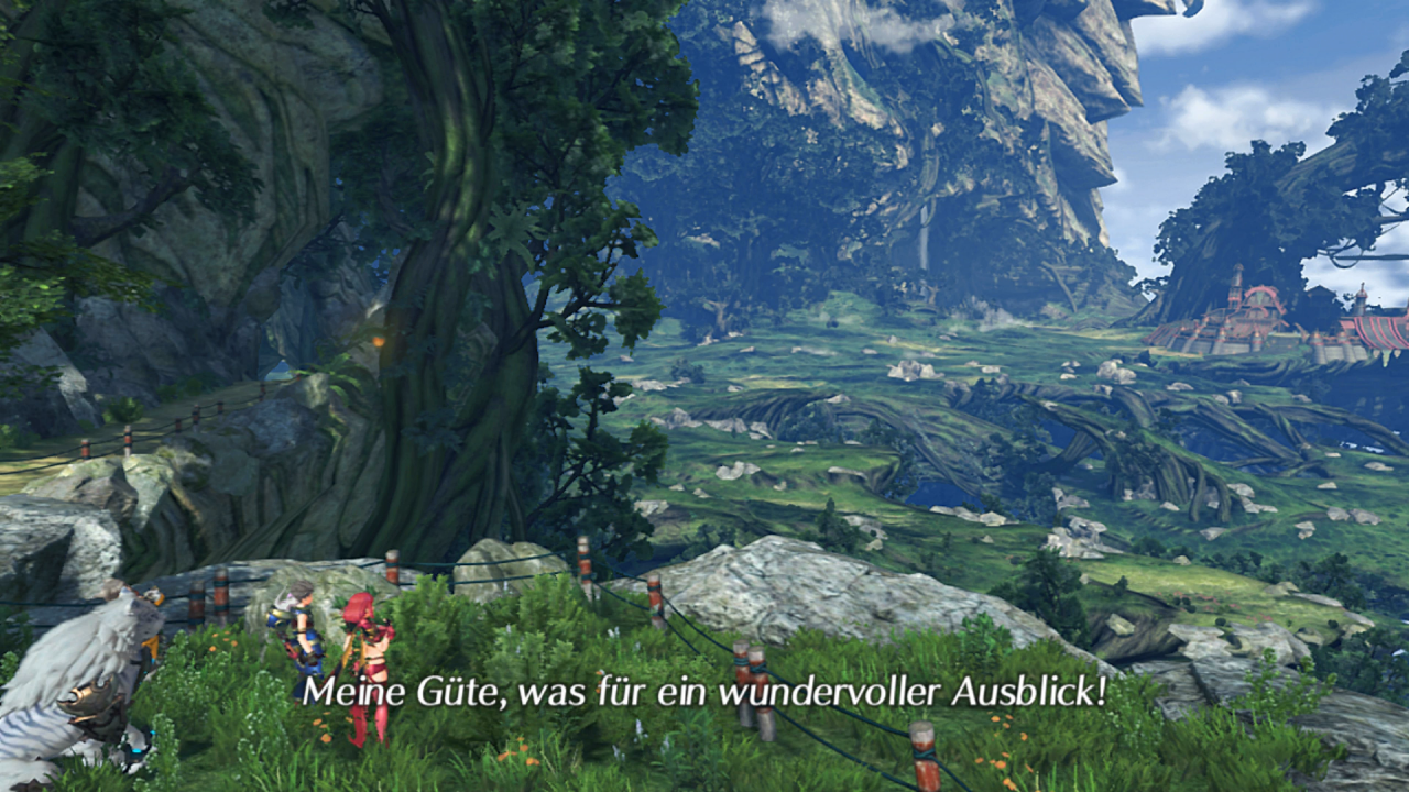 Die Weitsicht in Xenoblade Chronicles 2 ist richtig beeindruckend, vor allem für die moderate Switch-Hardware.
