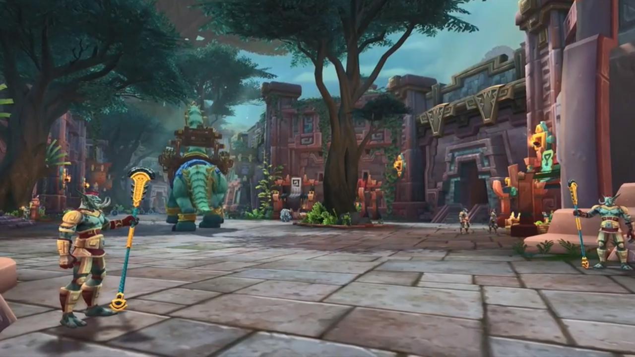 WoW: Zuldazar ist die älteste Stadt auf Azeroth. Anführer der Zandalari ist König Rastakhan.
