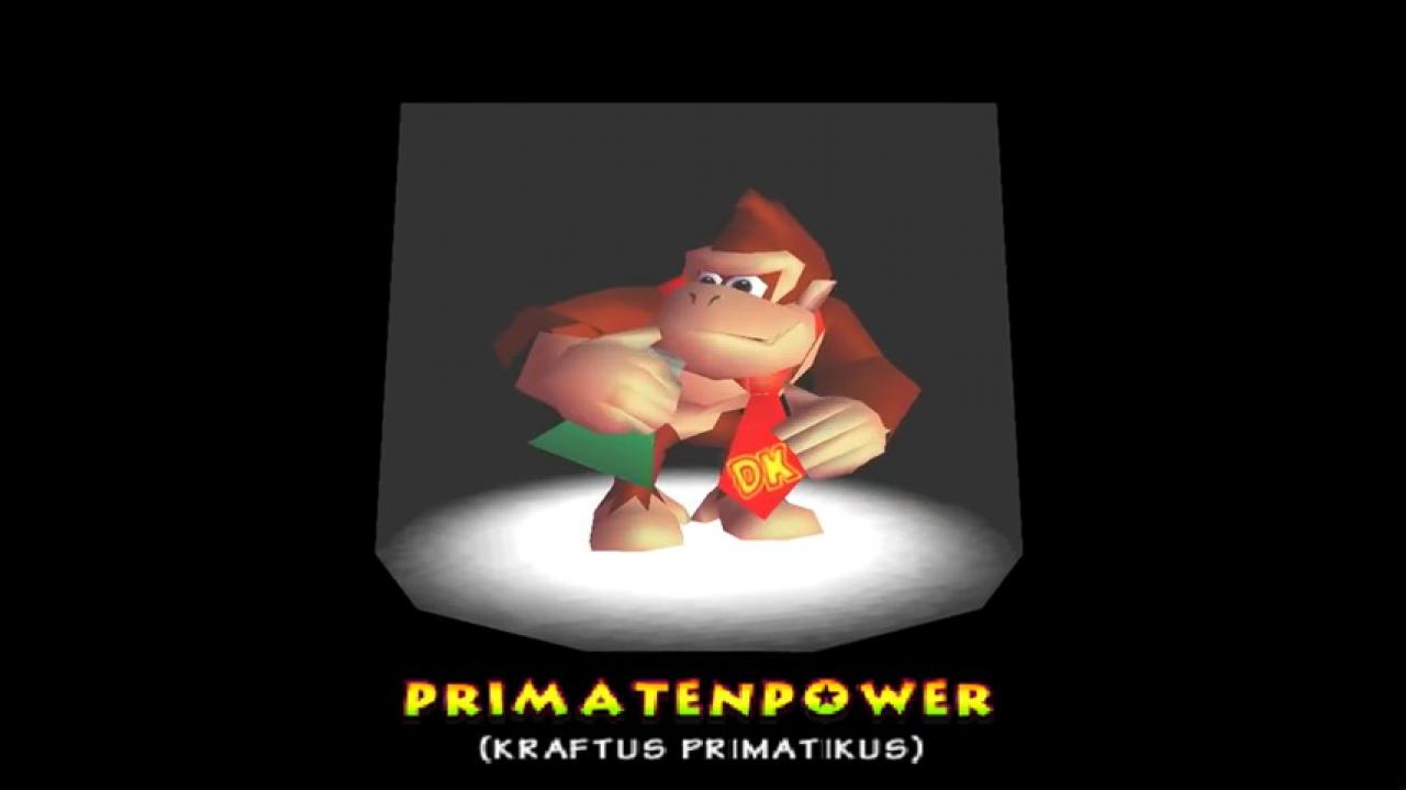 In Cranky Kongs Labor bekommen Donkey, Diddy und Co. gegen gesammelte Münzen besondere Tränke, die neue Fähigkeiten und Attacken freischalten.