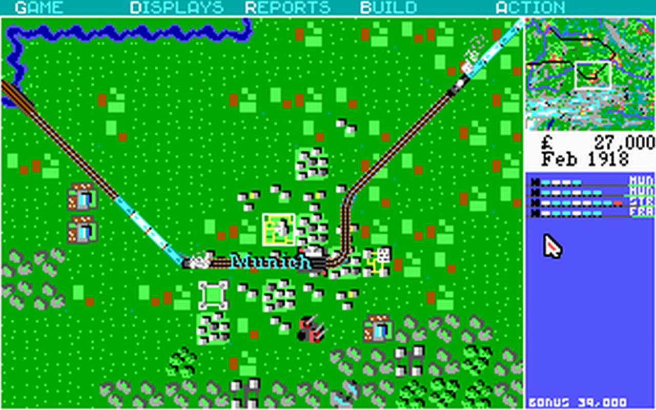 [22/12/2017] Klingt öde, macht aber süchtig: In Sid Meier’s Railroad Tycoon (1990) errichten wir ein Eisenbahn-Imperium.