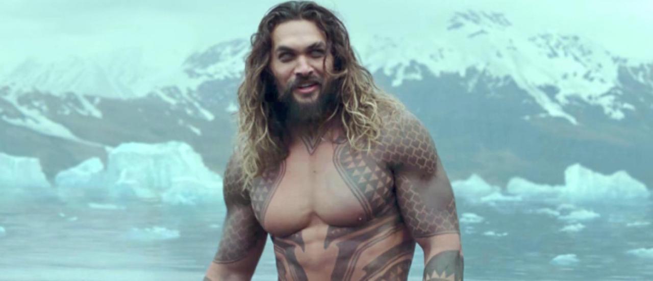 Jason Momoa in Aquaman.