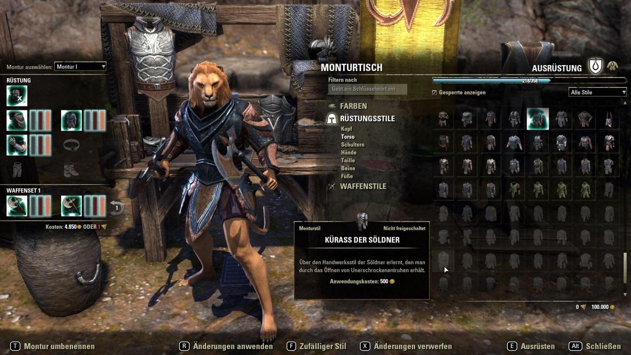 [25/01/2018] TESO: Update 17 - Offizieller Leitfaden zum Montursystem - Hier suchen wir uns einen schicken Stil für unseren Brust-Slot aus.&nbsp;