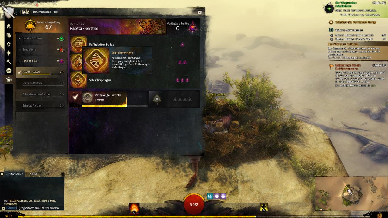 [14/02/2018] Guild Wars 2: Path of Fire -&nbsp;Mit Erfahrungs- und Fertigkeitspunkten schaltet ihr die besonderen Fähigkeiten der neuen Mounts von Guild Wars 2: Path of Fire frei.