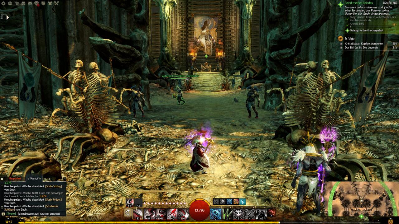 [14/02/2018] Guild Wars 2: Path of Fire -&nbsp;Dieser Knochenpalast ist nur einer von vielen beeindruckenden Schauplätzen, die wir in Path of Fire betreten durften.
