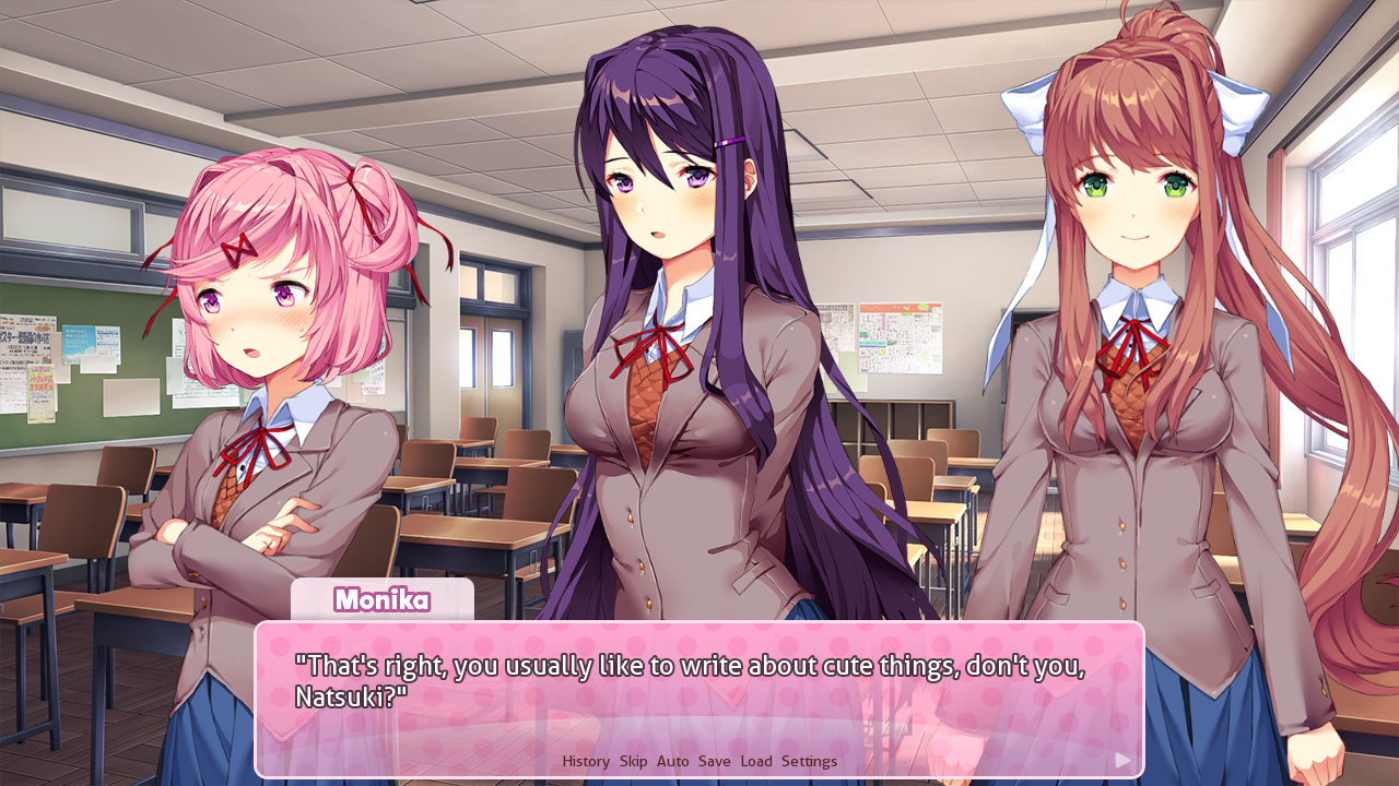 [09/02/2018] Doki Doki Literature Club! hatte Glück und wurde von der Presse entdeckt. Es sieht aus wie eine durchschnittliche Visual Novel, ist aber eines der überraschendsten und besten Spiele des Jahres 2017 gewesen. Ihr bekommt es unter anderem kostenlos auf itch.io.