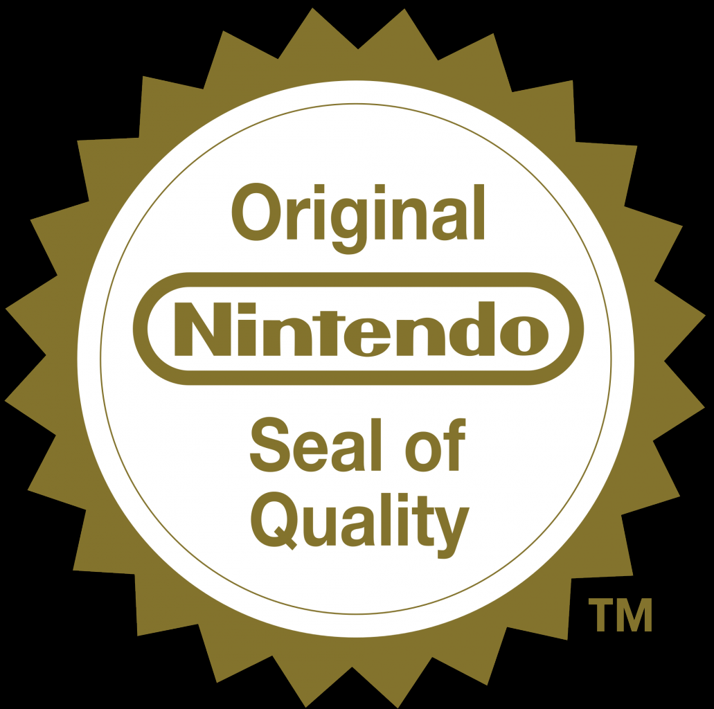[09/02/2018] Der „Seal of Quality“ wurde im Design von Nintendo über die Jahre etwas verändert. Er belegte, dass das Unternehmen das Spiel auf seine Qualität und Funktionalität überprüft hat.
