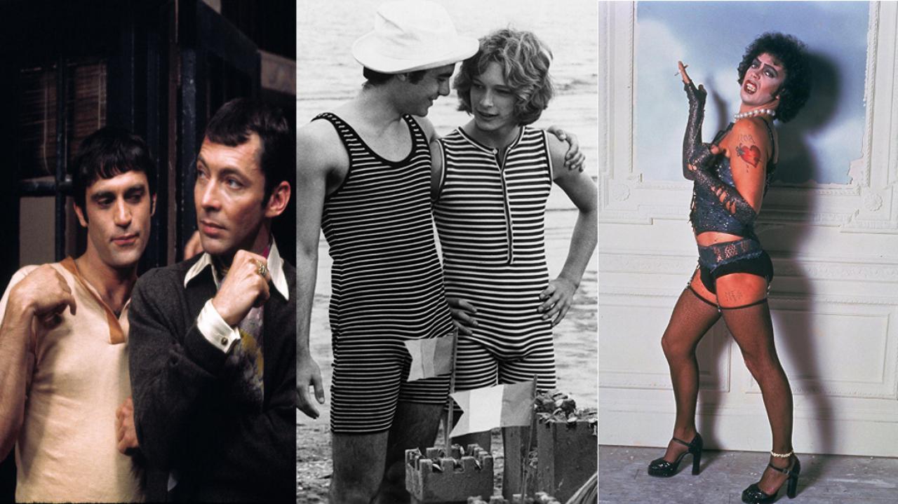 Szenen aus "Die Harten und die Zarten", "Tod in Venedig" und "The Rocky Horror Picture Show"
