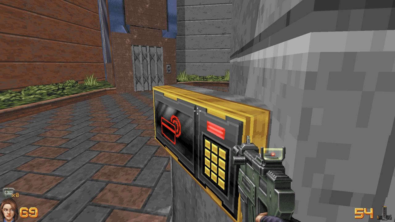 [02/03/2018] Old-School-Gameplay: Damit wir bestimmte Türen öffnen können, müssen wir Ausschau nach Keycards halten.