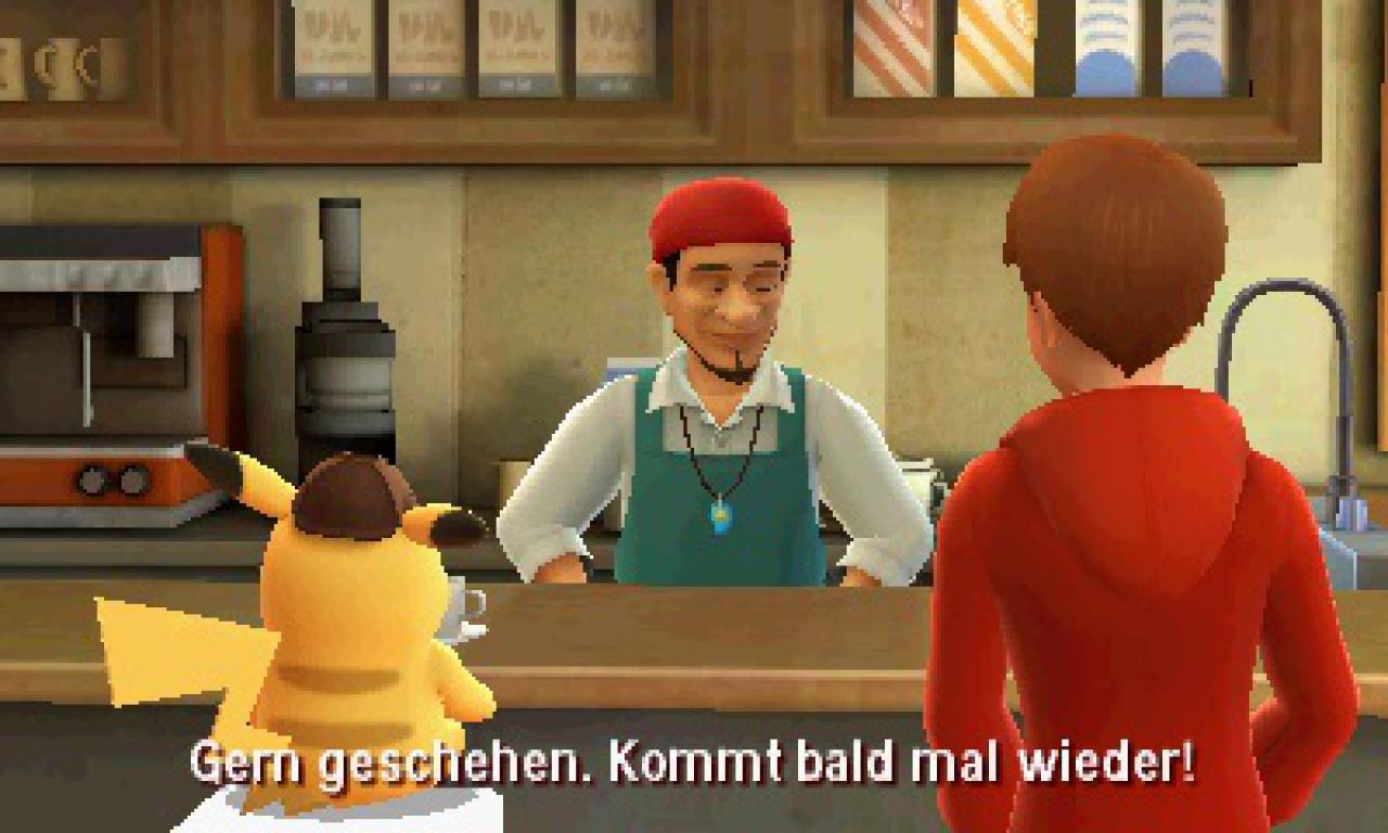 Szenen wie diese in einem Cafe unterhalb der Detektei sorgen dafür, dass sich Meisterdetektiv Pikachu gelegentlich wie ein typischer Detektiv-Film anfühlt.
