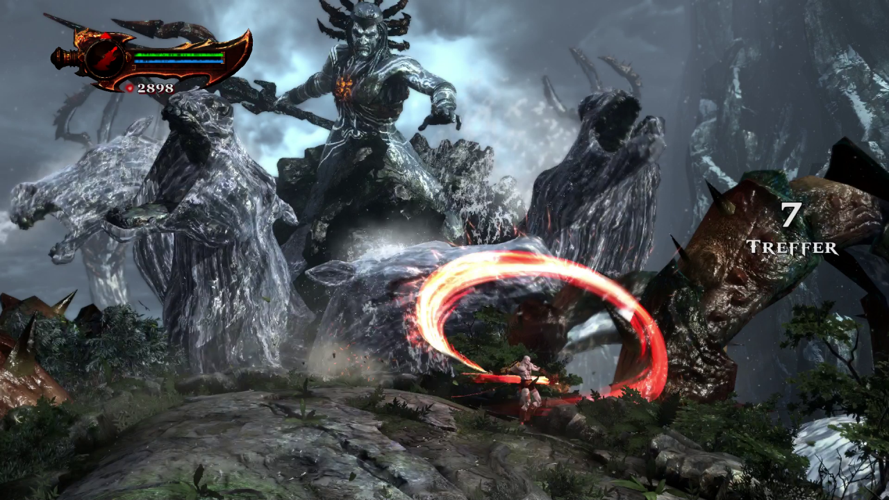 [18/04/2018] Und auch God of War 3 gelingt es wieder, den Auftakt des Vorgängers zu toppen, indem man auf dem Rücken der Titanin Gaia gegen Poseidon antritt.