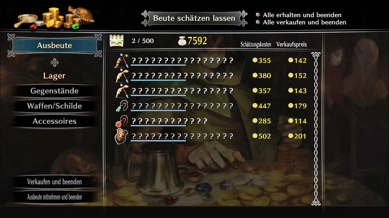 [25/05/2018] Loot gibt es erst nach den Dungeons, außerdem müsst ihr ihn erst identifizieren. Verkaufspreis, Level und Qualitätsstufe der Beute geben aber ganz gute Hinweise auf die zu erwartende Nützlichkeit.