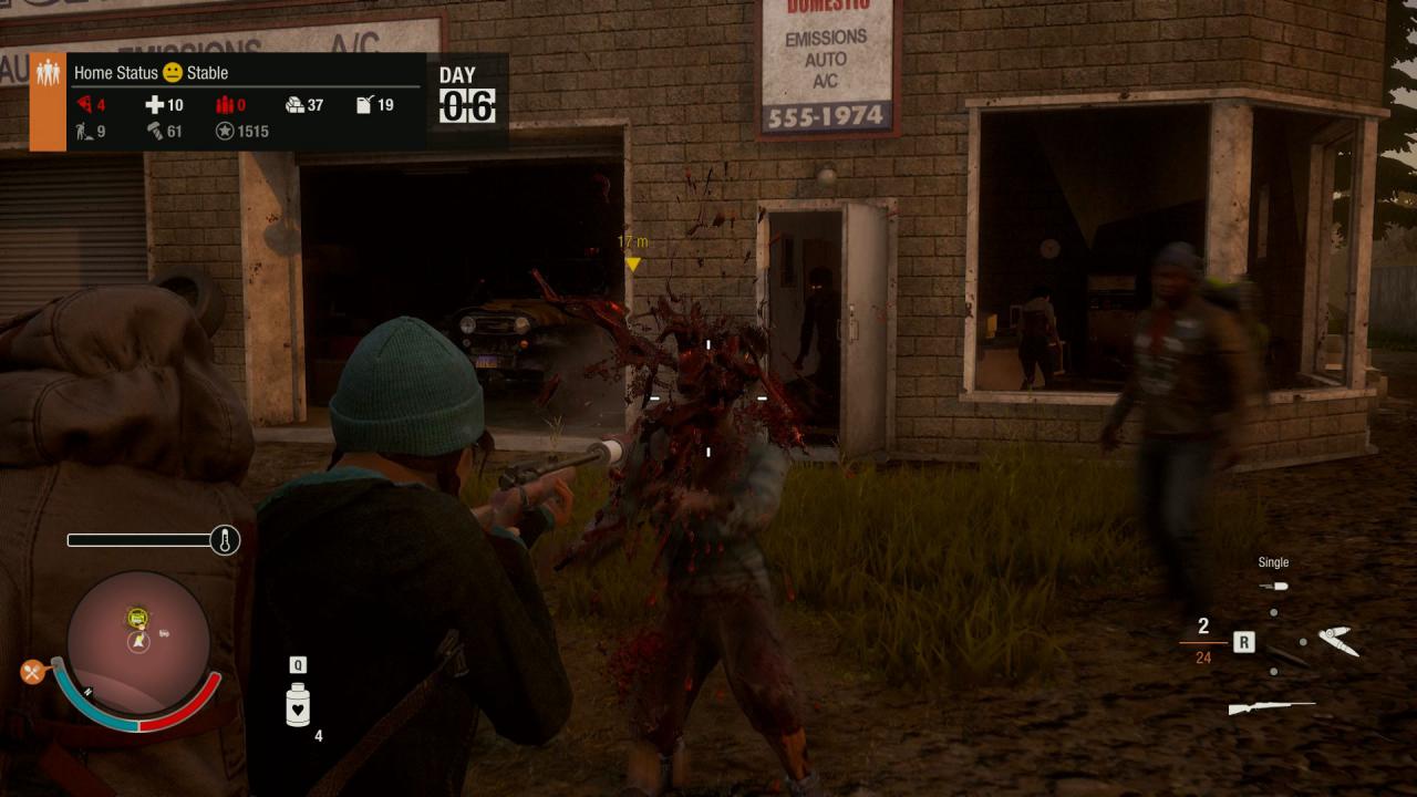 [16/05/2018] State of Decay 2 hat eine USK-Freigabe ab 18 Jahren erhalten. Zombies lassen sich überfahren und bei Kopftreffern spritzt reichlich Blut.
