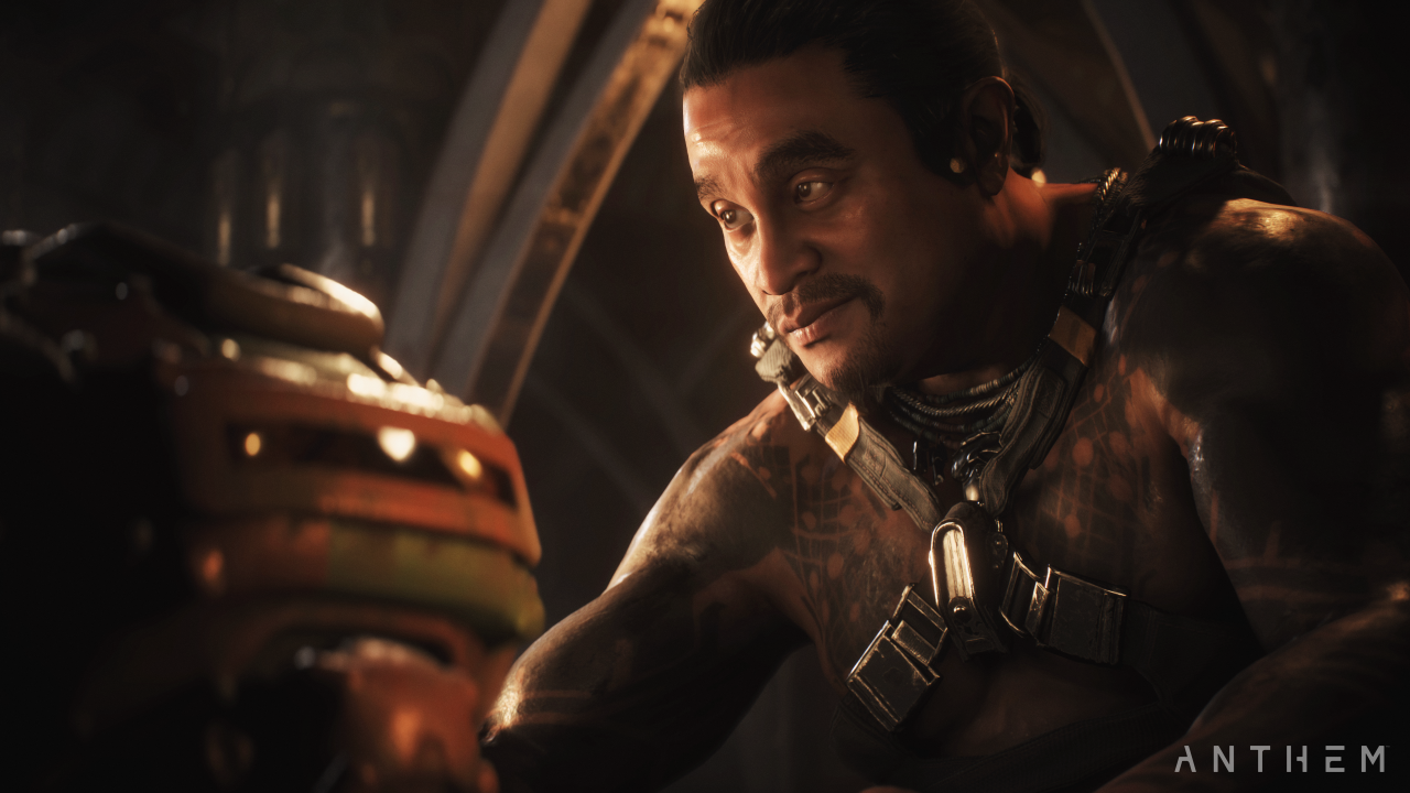 [11/06/2018] Charaktere wie Haluk an Bord unseres Striders sollen dem Spieler mitreißende Charakter-Geschichten bieten. Bioware möchte trotz Coop-Aspekt mit Anthem eine starke Story abliefern.
