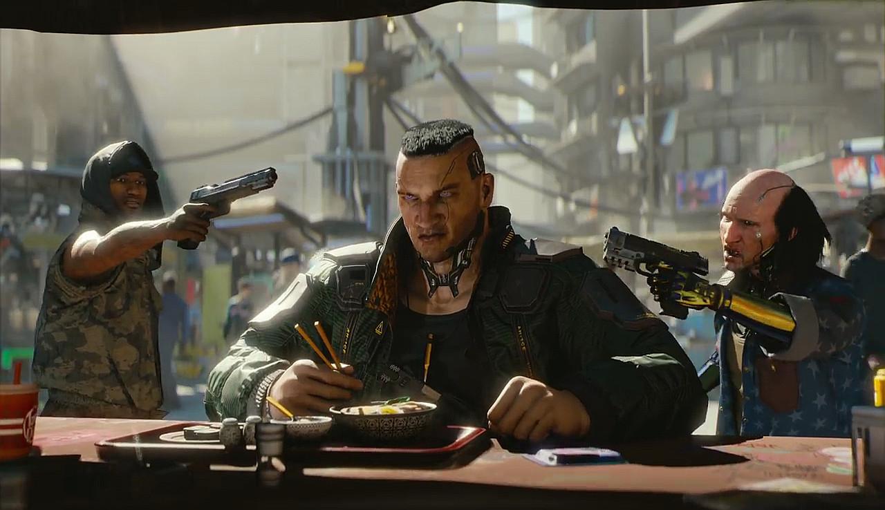 [11/06/2018] Held V kann sich in Cyberpunk 2077 eine Katze als Haustier zulegen.