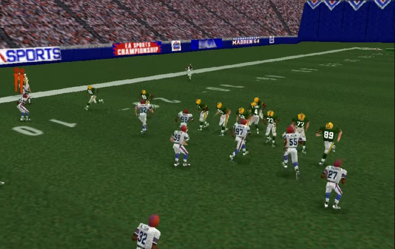 [20/06/2018] Ab Madden 99 setzte das Spiel komplett auf 3D-Modelle. Sogar bei der vernachlässigten N64-Version.