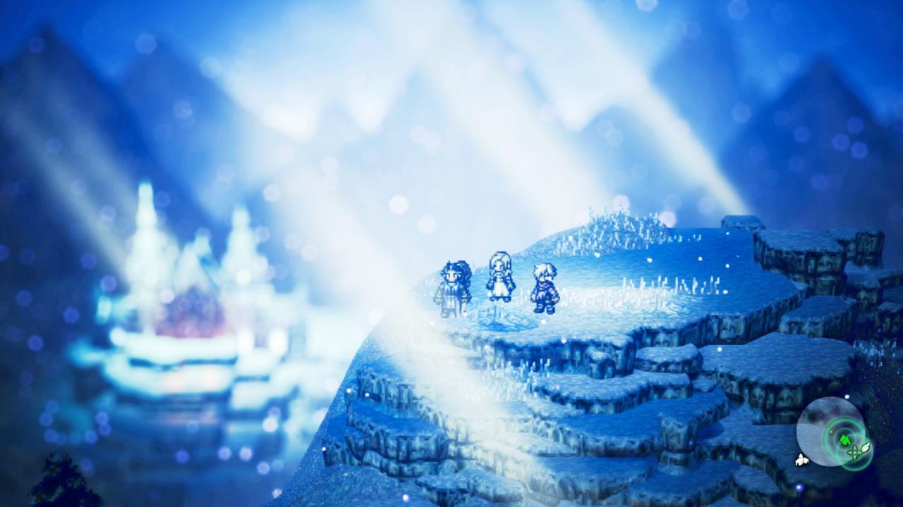 Octopath Traveler verstärkt seinen markanten 2,5D-Grafikstil mit faszinierenden Lichteffekten. Die Spielwelt wirkt herrlich lebendig.