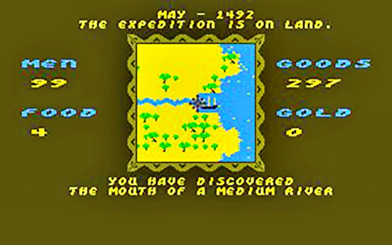 [11/07/2018] Wo man mit seinem Schiff anlegte und seine Expedition an Land begann, wollte wohlüberlegt sein. (C64)