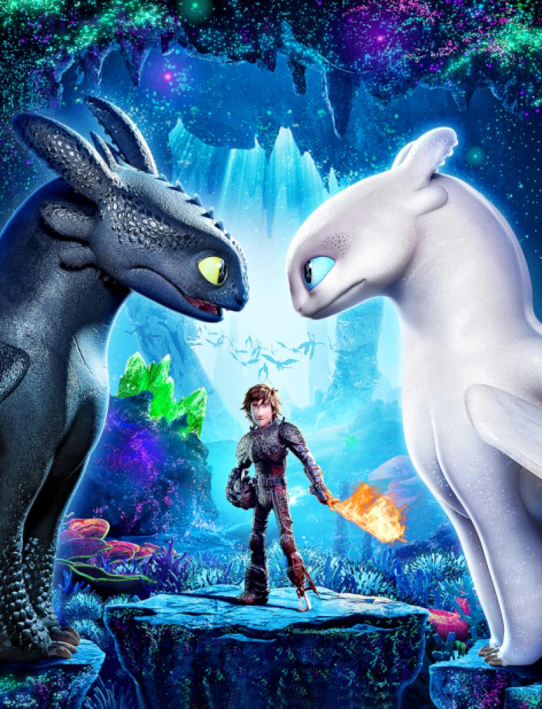 Szenenbild/Filmplakat aus "Drachenzähmen leicht gemaicht 3: Die Geheime Welt" - Ohne Zahn trifft auf seine große Liebe