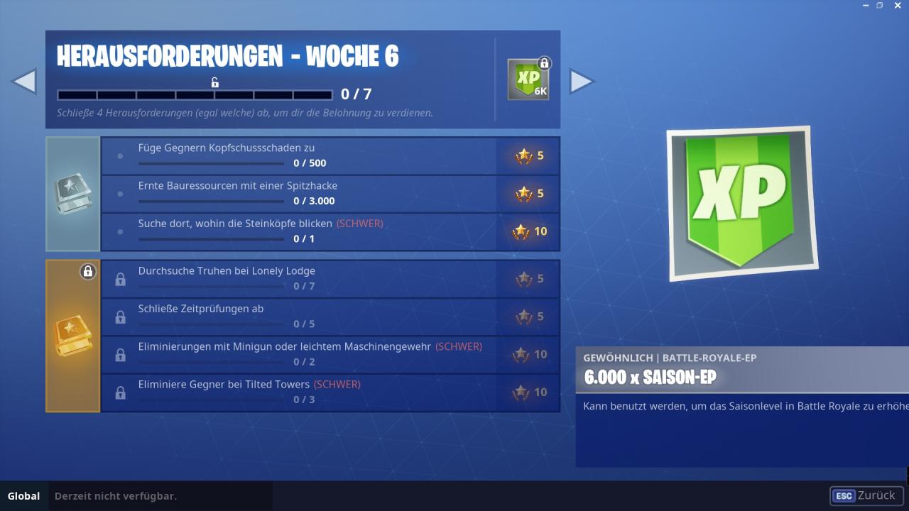 Übersicht zu den Herausforderungen von Woche 6 der fünften Staffel in Fortnite Battle Royale.