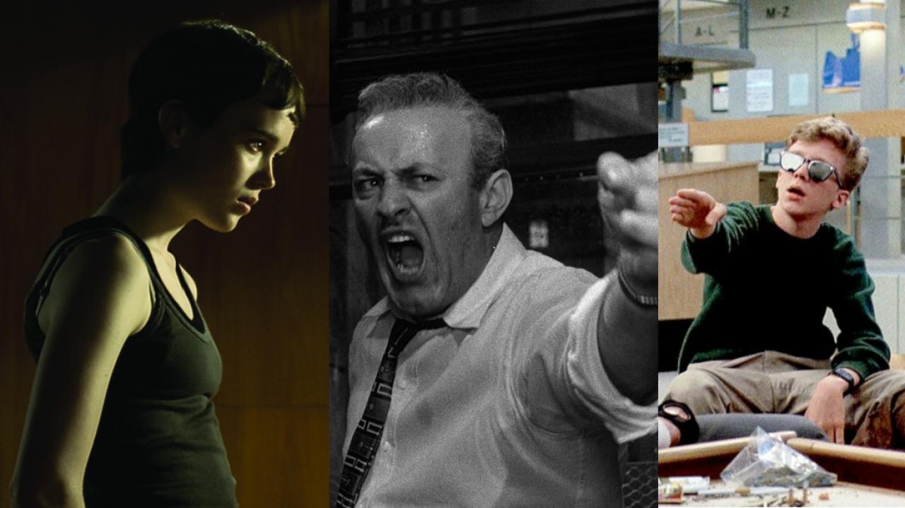 Szenenbilder aus "Hard Candy" (2004), "Die zwölf Geschworenen" (1957) und "Breakfast Club - Der Früchstücksclub" (1984)