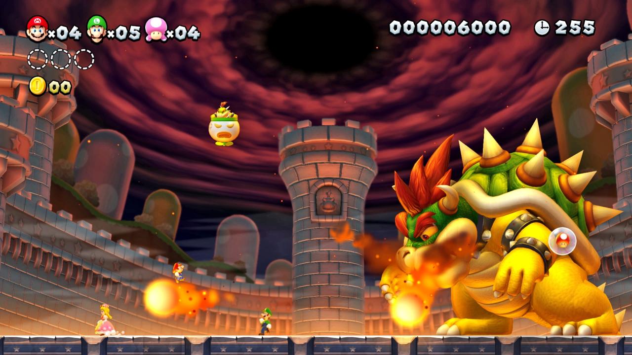 Im lokalen Mehrspieler-Modus könnt ihr zusammen an einer Konsole maximal zu viert spielen, nicht mehr zu fünft wie noch auf der Wii U mit Gamepad-Spieler.