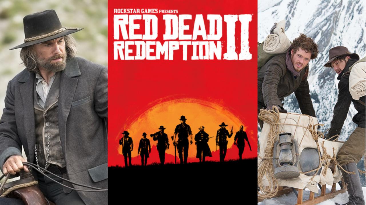 Szenenbilder aus "Hell on Wheels" und "Klondike", Plakat zu "Red Dead Redemption II"
