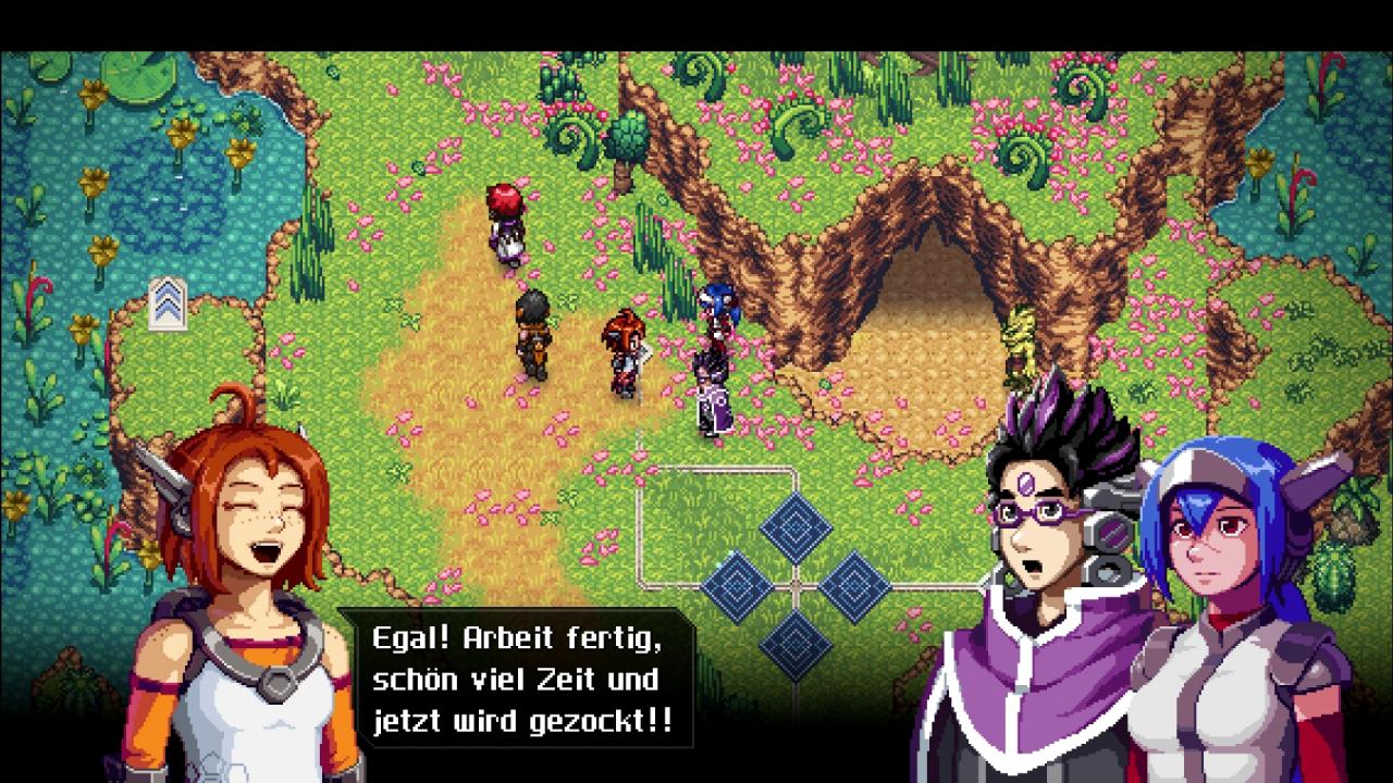 Crosscode erzählt eine Geschichte, die in einem futuristischen MMOG der fernen Zukunft spielt.