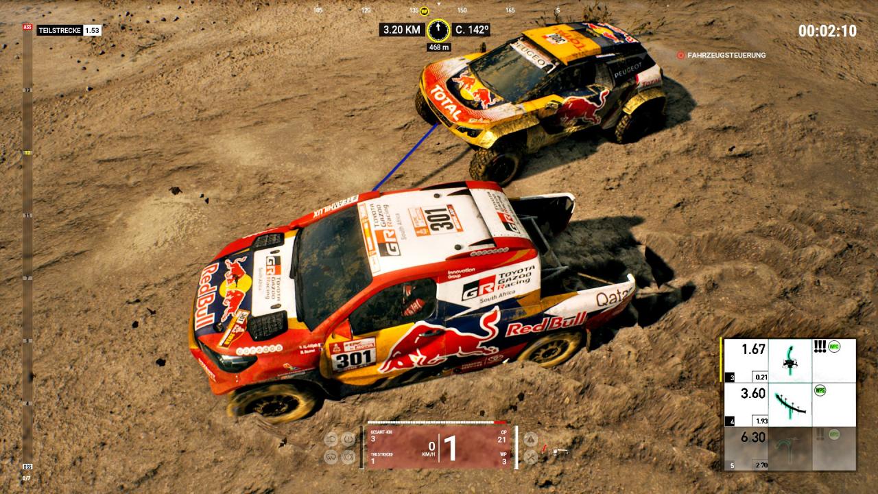 [17/10/2018] Steckt ein Gegner im Schlamm fest, dürft ihr ihm raushelfen und so Dakar-Points verdienen.