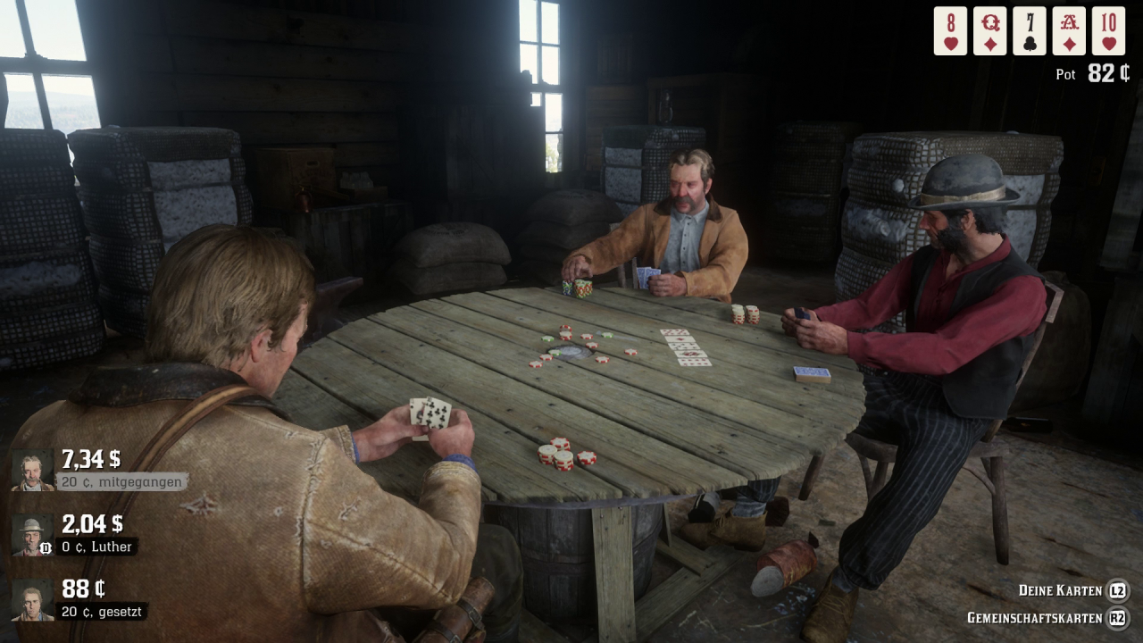 [24/10/2018] Auch im Multiplayer-Modus von Red Dead Redemption werdet ihr am Pokertisch platznehmen können.