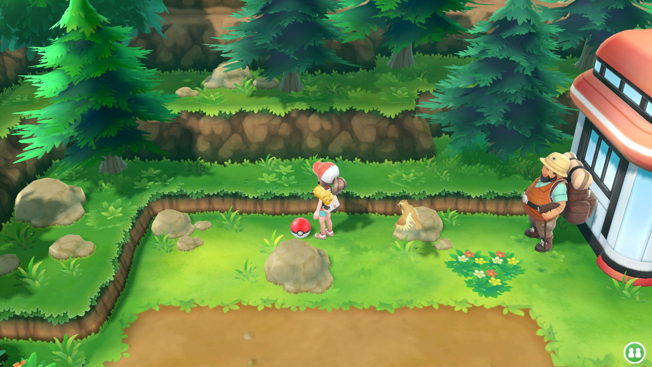 [13/11/2018] Auf Route 4 entdecken wir neben dem Pokémon-Center ein Fluchtseil.