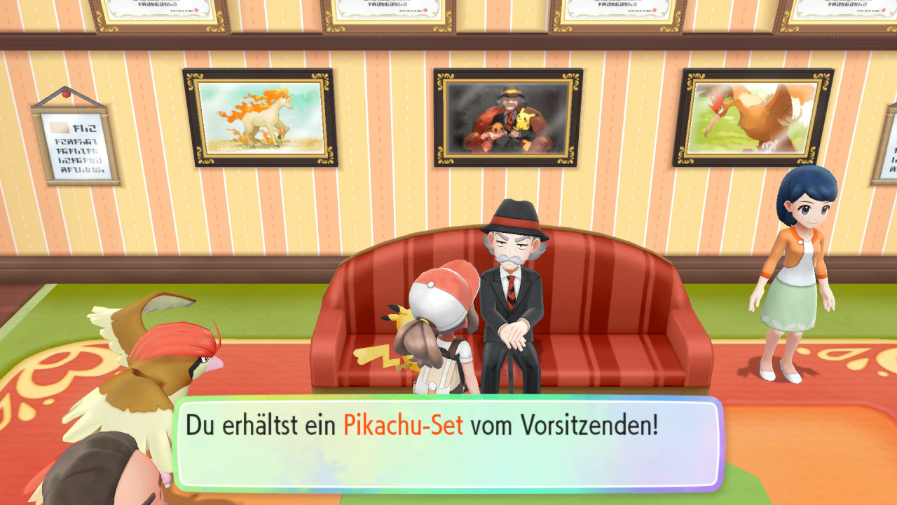 [14/11/2018] Der Vorstand des Pokémon-Clubs verehrt sein Ponita. Wir hören ihm beim Schwärmen zu und erhalten ein Pikachu-Set.