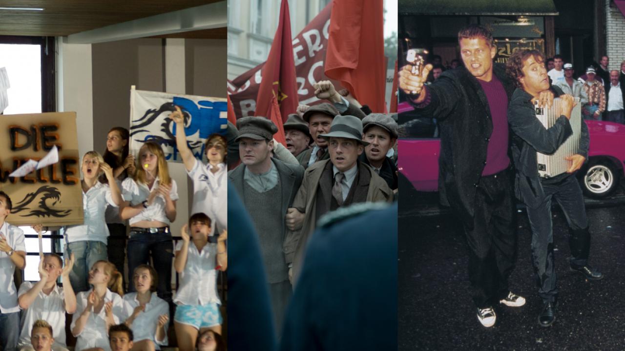 Szenenbilder aus "Die Welle", "Babylon Berlin" und "Knockin' on Heaven's Door"