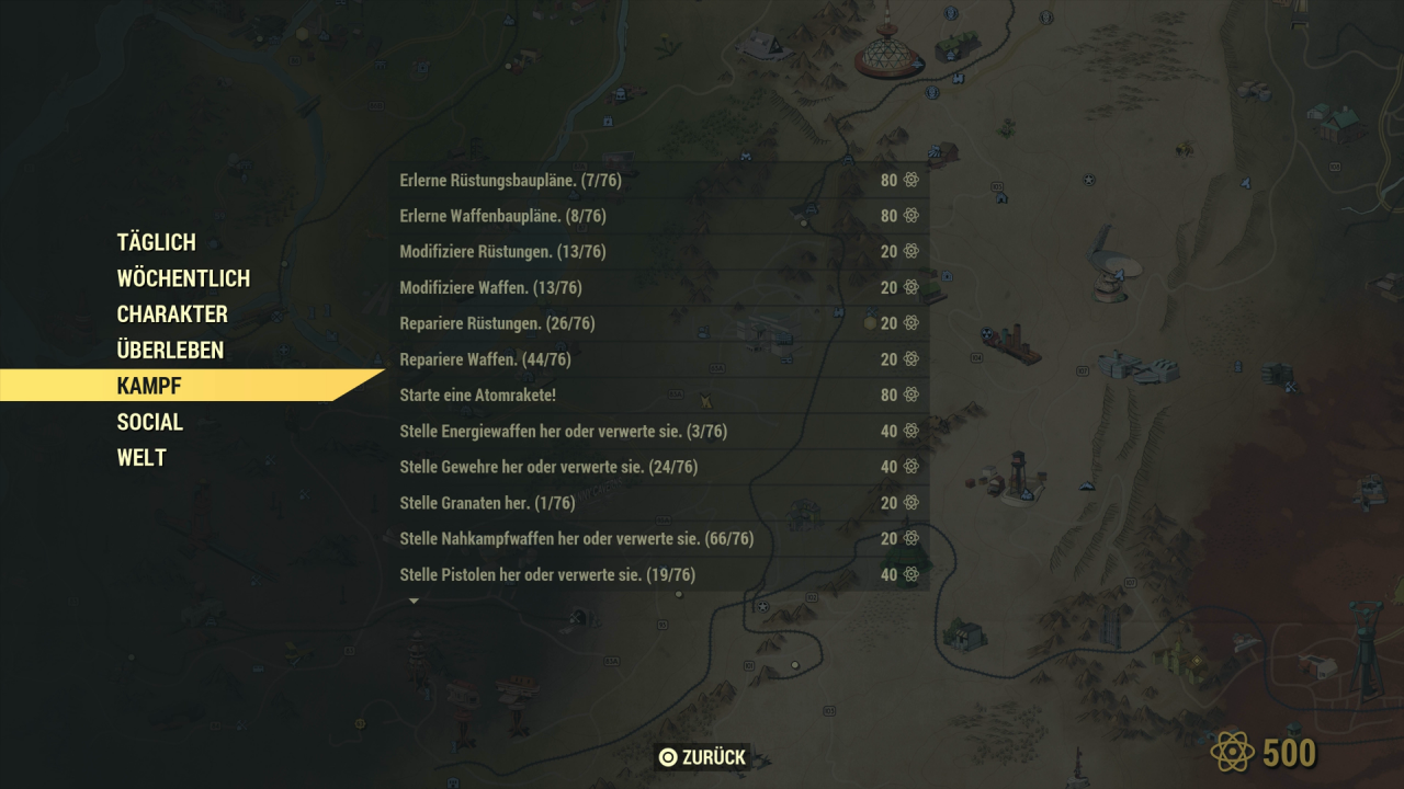 [22/11/2018] Die virtuelle Währung Atom verdient ihr euch im Spiel durch den Abschluss zahlreicher Herausforderungen in verschiedenen Kategorien.