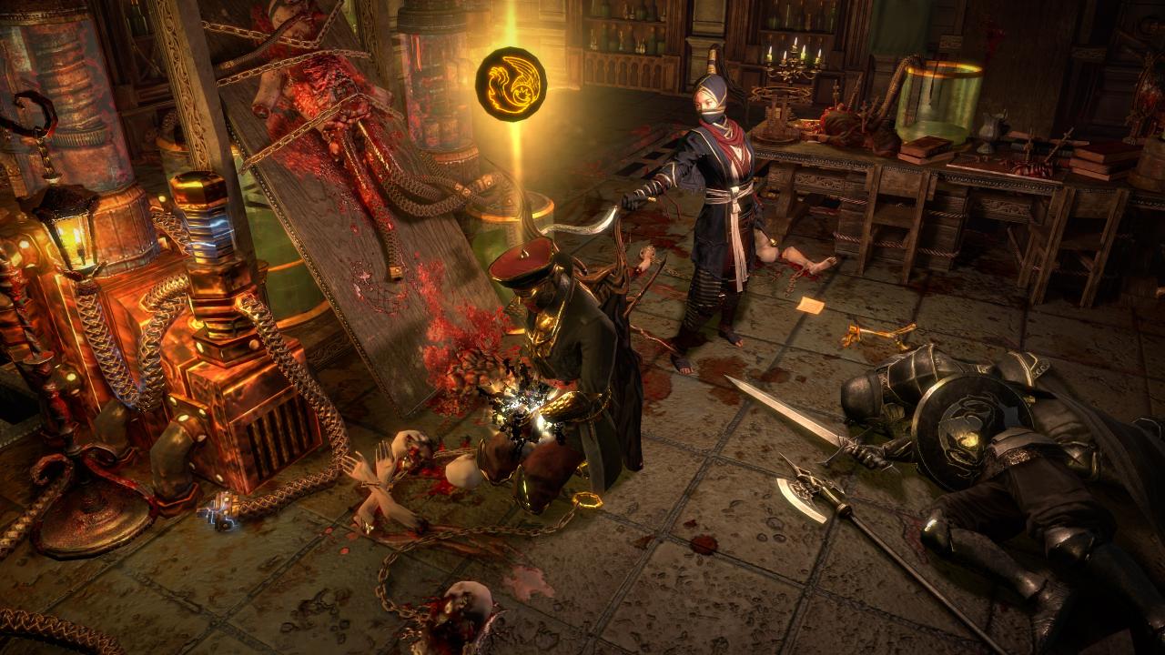Jun Ortoi und ein Mitglied des Immortal Syndicate in der Betrayal League von Path of Exile
