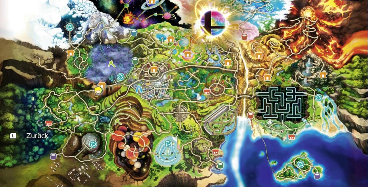 Der farbige Abenteuermodus von Super Smash Bros. Ultimate.