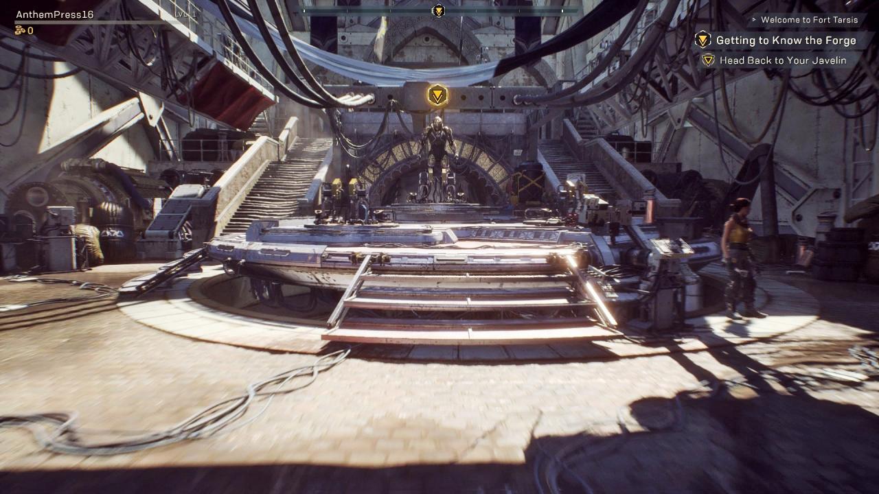 [18/01/2019] In Fort Tarsis treiben wir die Story voran und interagieren mit NPCs, nicht aber mit anderen Spielern.