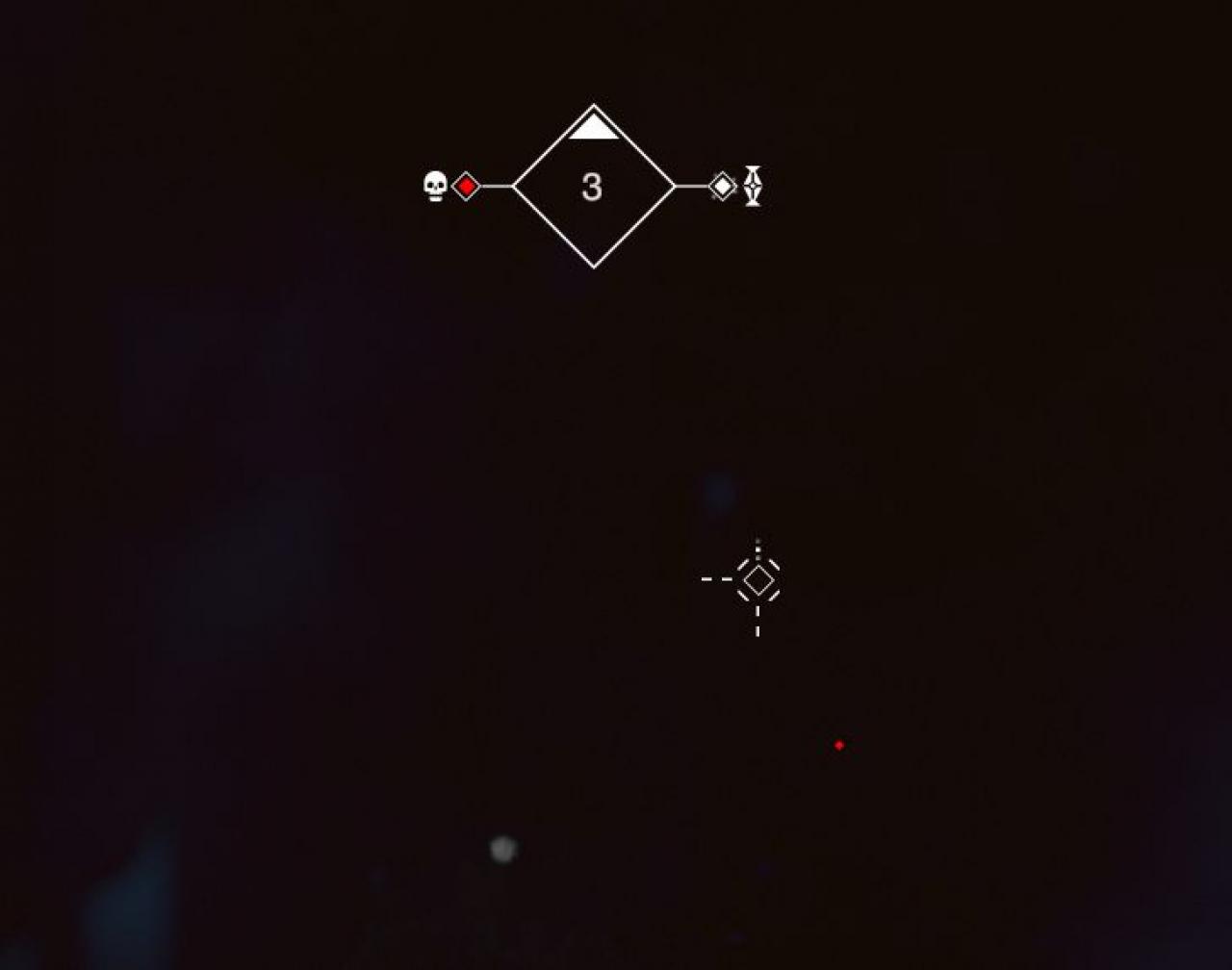 Die minimalistische Karte in Below verrät, wo eure Überreste des letzten Versuchs zu finden sind.