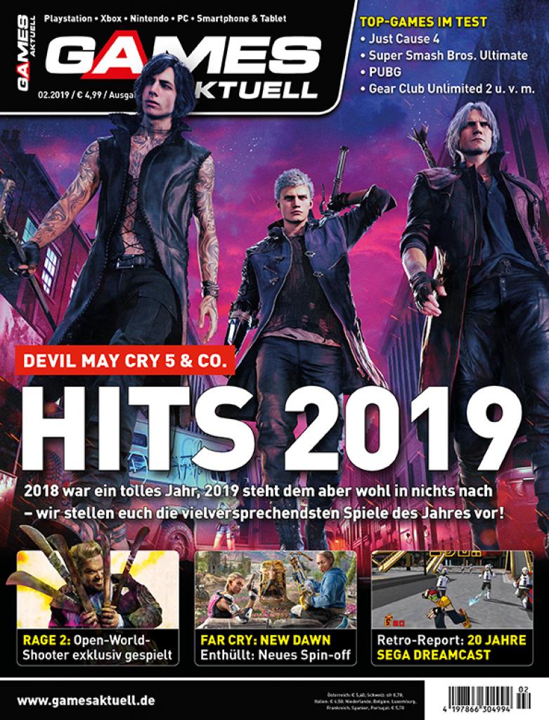 [10/01/2019] Games Aktuell 02/2019: Jetzt als Digitalausgabe und gedruckt am Kiosk erhältlich