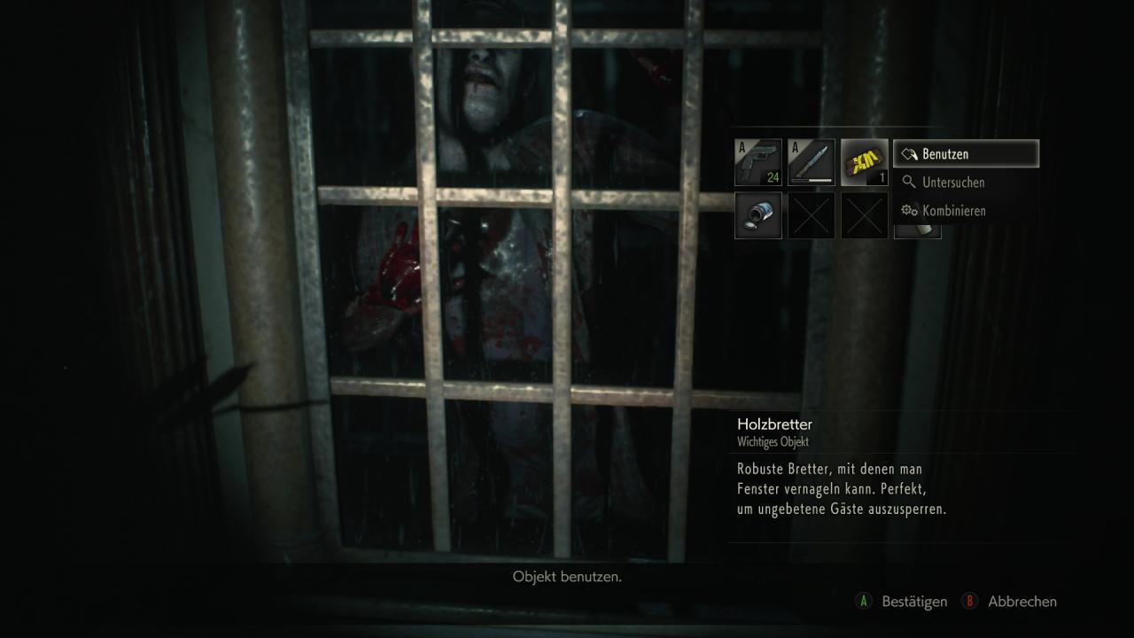 [23/01/2019] Resident Evil 2 Remake - Mit Bretter vernagelt ihr die Fenster, um Zombies auszusperren!