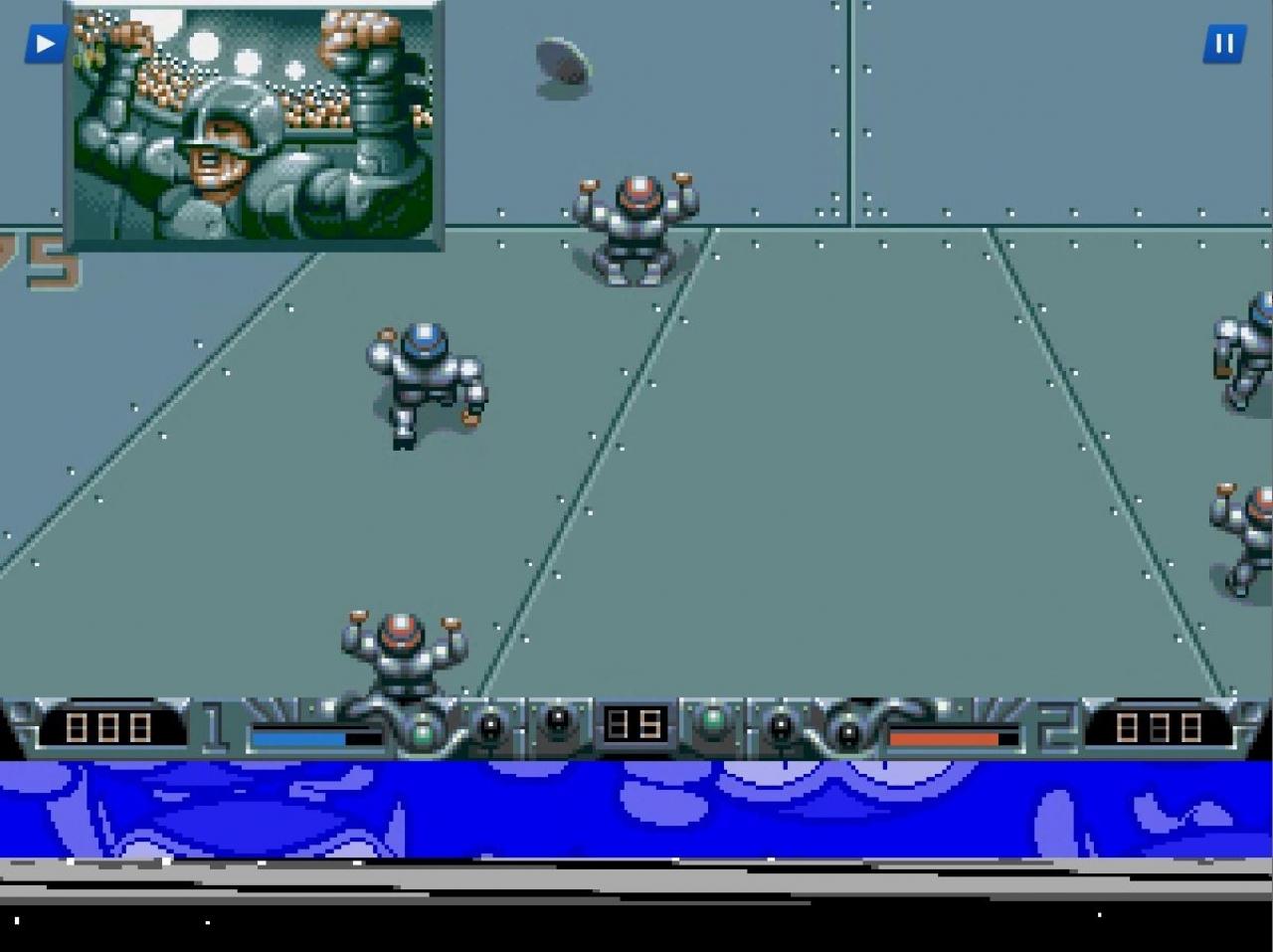 [14/01/2019] Auch bei Speedball 2: Brutal Deluxe (Amiga) war beim Alpha-Test des Streaming-Dienstes Antstream der untere Bildschirmrand noch leicht verzerrt.