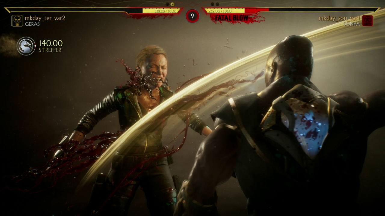 [01/02/2019] Ab 33 Prozent Lebensenergie verfügbar: Fatal Blows ersetzen die X-Ray-Moves aus Mortal Kombat X.