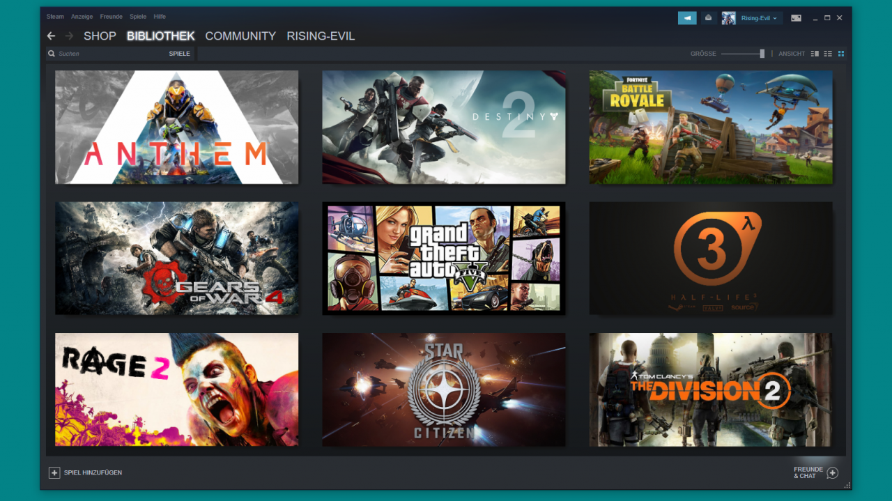 [22/03/2019] Neun Spiele, neun verschiedenen Launcher. Oder man nimmt (wie Alex hier mit Steam) einen Launcher um die restlichen acht zu starten.