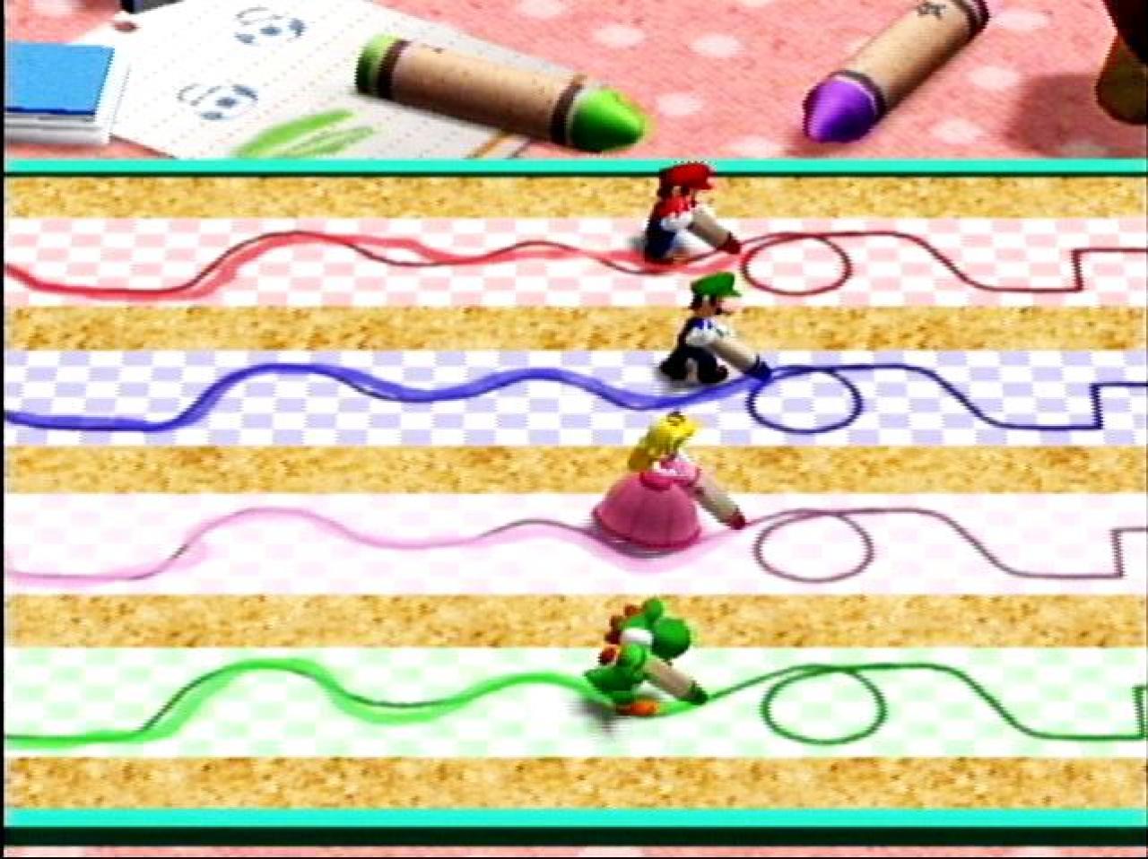 [08/03/2019] Linientreue: Bei diesem Minispiel aus Mario Party 4 für Gamecube ist viel Fingerspitzengefühl gefragt – und ein nicht ausgeleierter Analogstick.