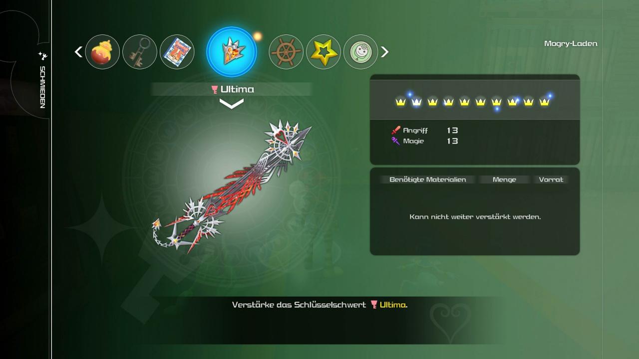 Kingdom Hearts 3 Schlüsselschwerter: Ultima