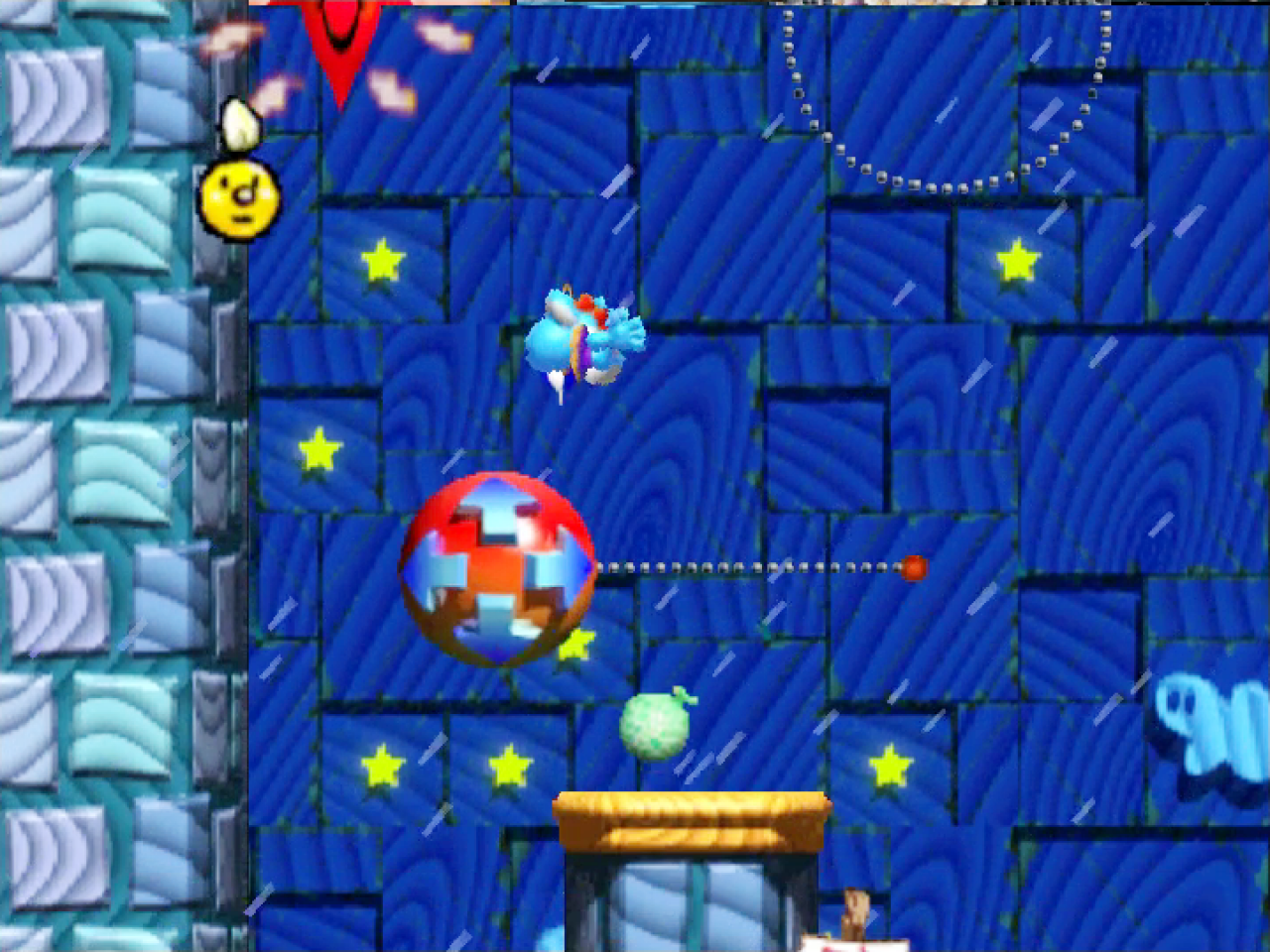 Anspruchsvoll und Yoshi-Spiel, das geht nicht wirklich zusammen. In ganz wenigen Abschnitten fordert euch Yoshi’s Story aber dennoch heraus.
